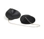 Latetobed Bdsm Line Nipple Covers with Metal Chain Black