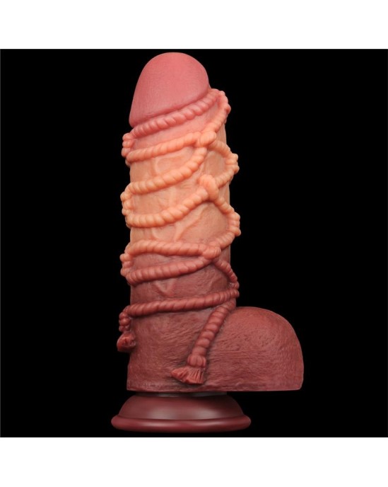 Lovetoy Dildo Dual Layer King Size Nature 9.5