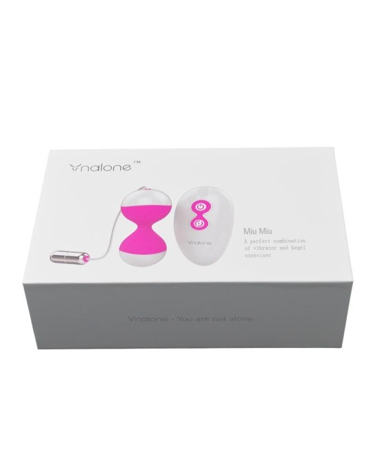 Nalone Vibrating Egg and Kegel Balls Miu Miu Fuchsia