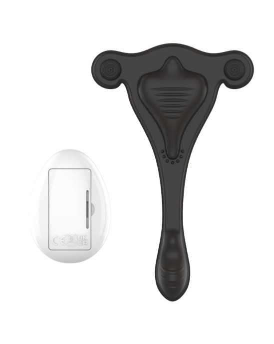 A-Gusto Panty Stimulator with Remote Control USB Black