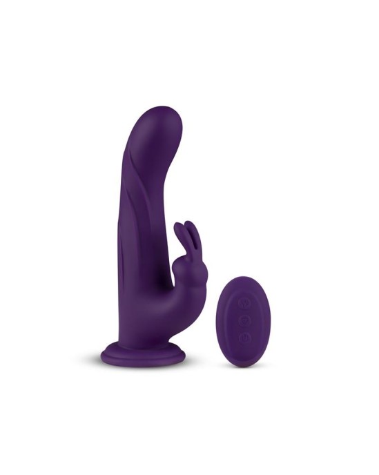 Feelztoys Virpuļpulse, rotējošs truša vibrators un tālvadības pults violets