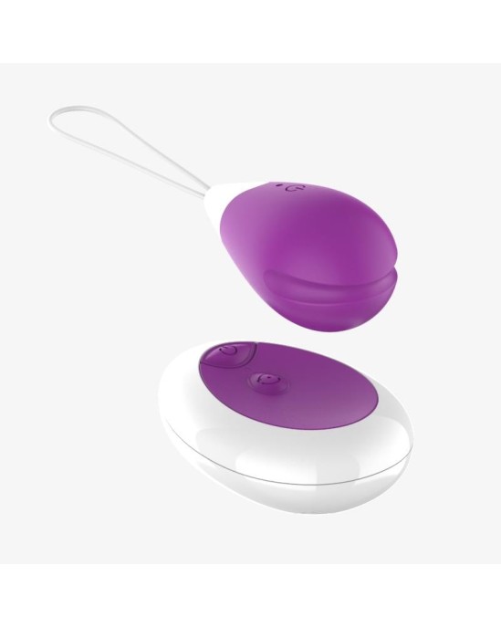 A-Gusto Vibrējoša ola ar tālvadības pulti USB Purple