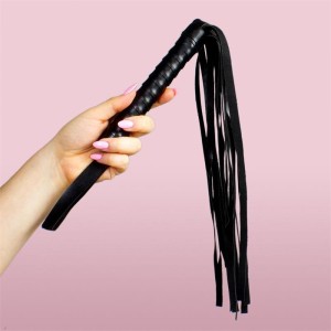 Secret Play Leather Whip 45 cm Black