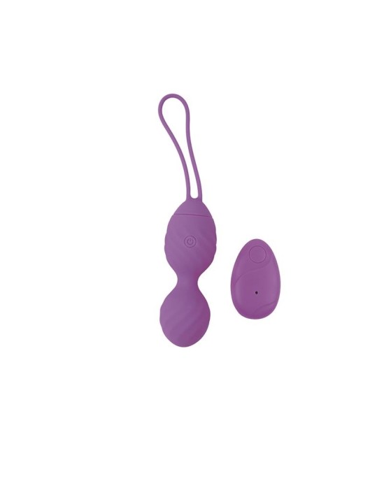 Chisa Vibrējošā ola tālvadības pults Ridged USB Silicone 7.4