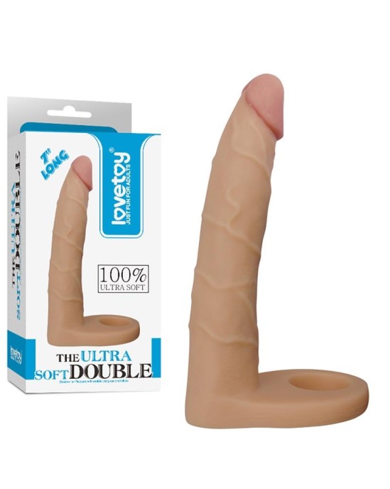 Lovetoy Dildo Ultra Soft Double 7 Flesh