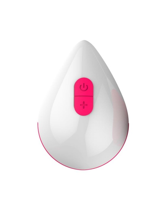 Drops Vibrating Egg Remote Control USB silikona rozā krāsā