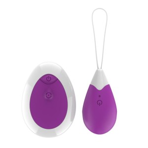 A-Gusto Vibrējoša ola ar tālvadības pulti USB Purple