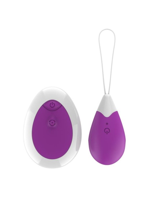 A-Gusto Vibrējoša ola ar tālvadības pulti USB Purple