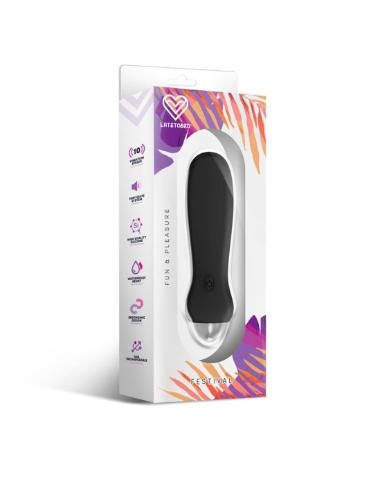 Festival Luxo Stimulator 10 Speeds Black