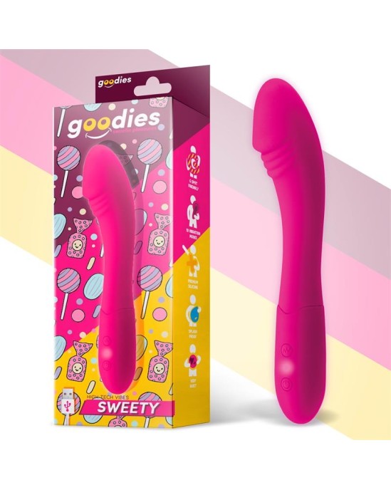 Goodies Sweety G-Spot Vibe USB силиконовый, фуксия