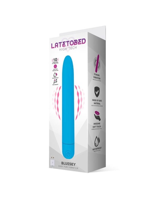 Latetobed Bluesky Vibe 10 Functions 18,5 cm USB Mate Blue