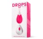 Drops Vibrating Egg Remote Control USB silikona rozā krāsā