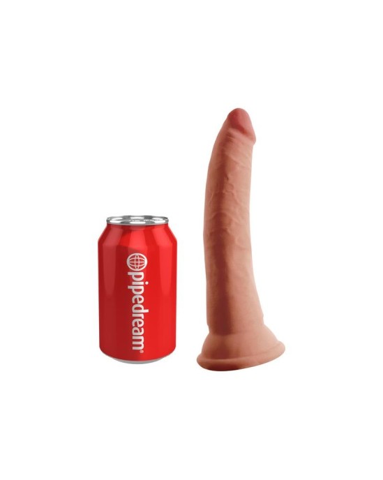 King Cock Trīskāršā blīvuma dildo 7 karamele