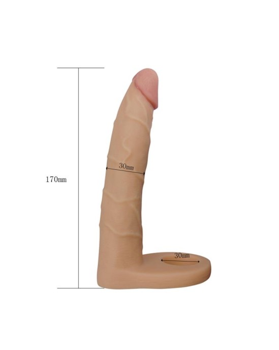 Lovetoy Dildo Ultra Soft Double 7 Flesh