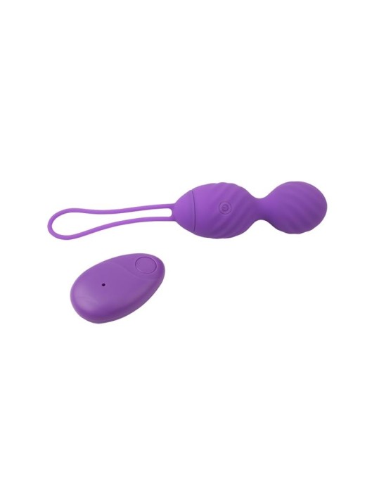 Chisa Vibrējošā ola tālvadības pults Ridged USB Silicone 7.4