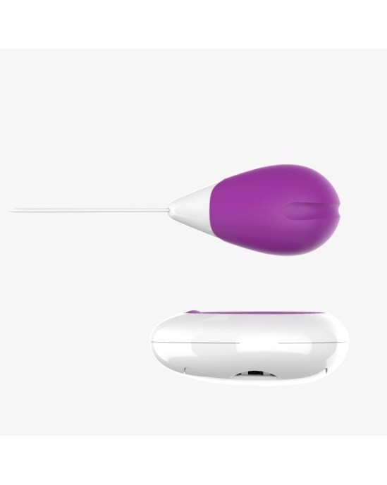 A-Gusto Vibrējoša ola ar tālvadības pulti USB Purple