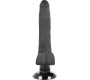 Basecock Reālistisks vibrators melns 18,5 CM