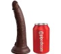 King Cock ELITE - REALISTIC SILICONE DILDO 17.8 CM BROWN