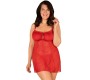 Obsessive Chemise OBSESSIVE - BLOSSMINA CHEMISE AND THONG 6XL/7XL