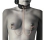 Coquette Fantasy COQUETTE CHIC DESIRE - FANTASY NIPPLE CLAMP NECKLACE WITH NEOPRENE LINING