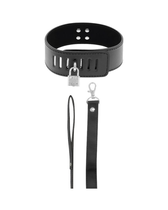 Darkness Bondage DARKNESS - BDSM COLLAR WITH BLACK LOCK