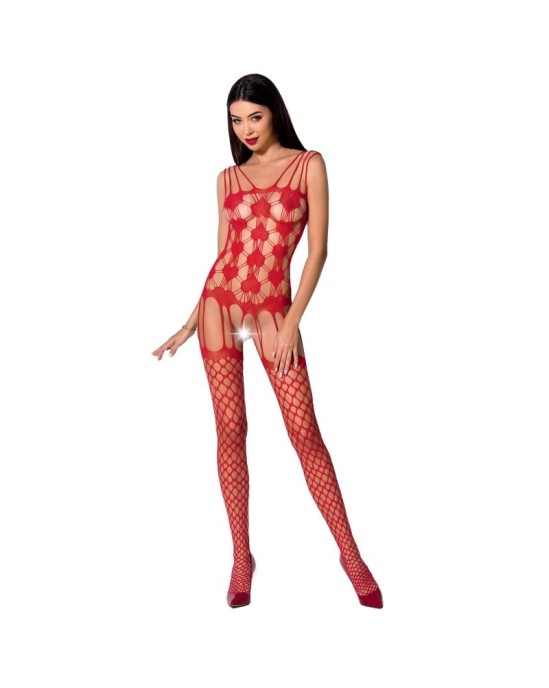 Passion Woman Bodystockings PASSION WOMAN BS067 RED BODYSTOCKING VIENS IZMĒRS