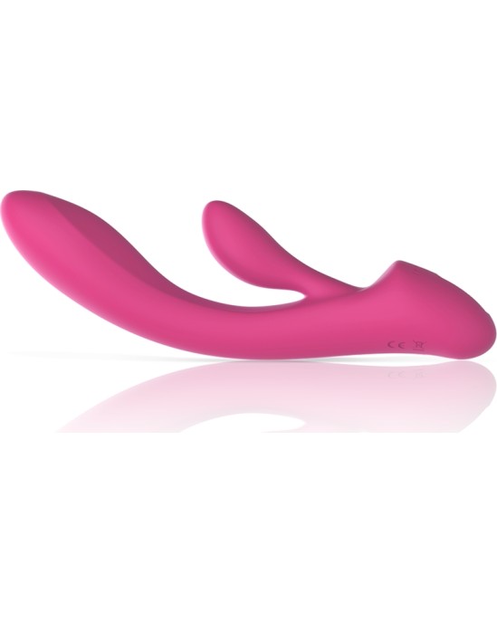 Intense Fun Vibrators ar klitora stimulātoru rozā