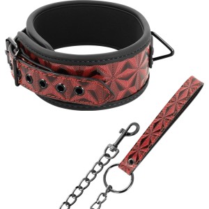 Begme Red Edition BEGME - RED EDITION PREMIUM VEGĀNA ĀDAS apkakle AR NEOPRĒNA ODERI