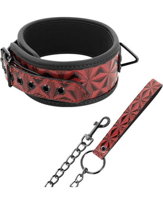 Begme Red Edition BEGME - RED EDITION PREMIUM VEGĀNA ĀDAS apkakle AR NEOPRĒNA ODERI