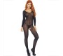 Leg Avenue Bodystockings LEG AVENUE - БОДИ-ЧУЛКИ С ДЛИННЫМ РУКАВОМ, ЧЕРНЫЕ