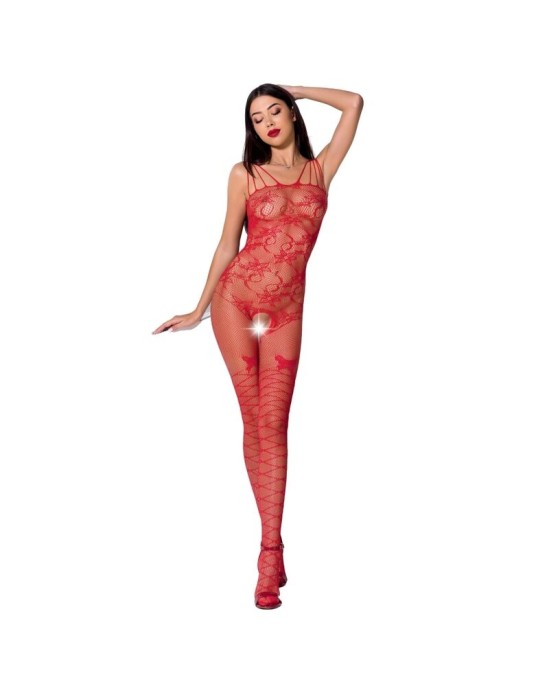 Passion Woman Bodystockings PASSION WOMAN BS076 BODYSTOCKING ONE SIZE RED