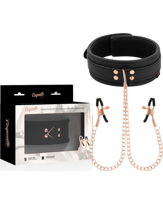 Coquette Fantasy COQUETTE CHIC DESIRE - FANTASY NIPPLE CLAMP NECKLACE WITH NEOPRENE LINING