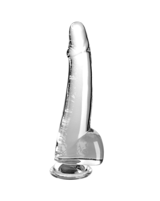 King Cock CLEAR - DILDO WITH TESTICLES 19 CM TRANSPARENT