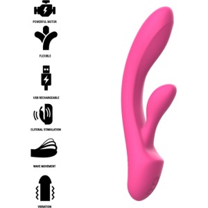 Intense Fun INTENSE - LUIGI VIBRATOR RABBIT SILICONE rozā