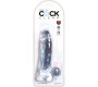 King Cock CLEAR - REALISTIC PENIS WITH BALLS 15.2 CM TRANSPARENT