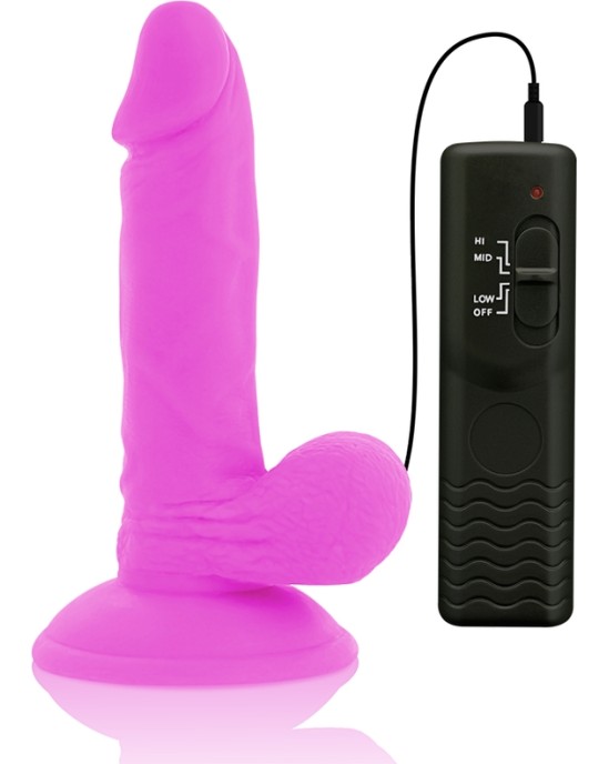 Diversia FLEXIBLE VIBRATING Dildo 17 CM - violets