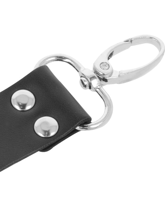 Darkness Bondage DARKNESS - LEATHER HANDCUFFS FOR FOOT AND HANDS BLACK