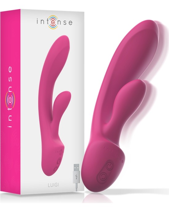 Intense Fun Vibrators ar klitora stimulātoru rozā