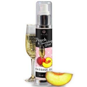 Secretplay Cosmetic SECRETPLAY - PEACH & dzirkstošā Vīna MASĀŽAS EĻĻA 50 ML