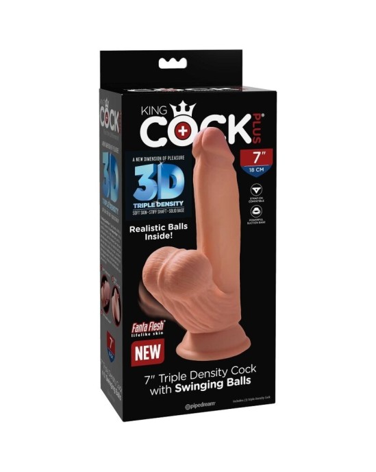 King Cock Plus 3D GAILES ŠŪGOŠANAS BUMDES 15,2 CM