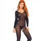 Leg Avenue Bodystockings LEG AVENUE - БОДИ-ЧУЛКИ С ДЛИННЫМ РУКАВОМ, ЧЕРНЫЕ