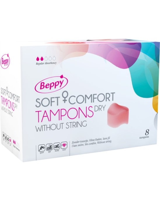 Beppy Mīksti-KOMFORTA TAMPONI DRY 8 VIENĪBAS