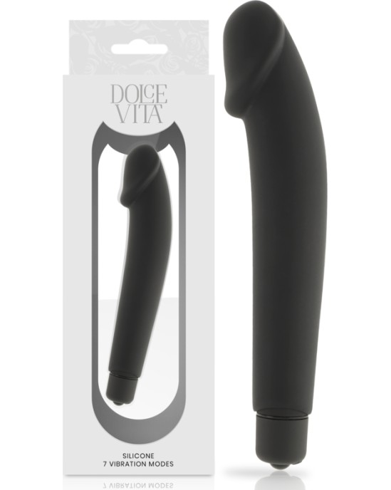 Dolce Vita Stimulējošs vibrators melns