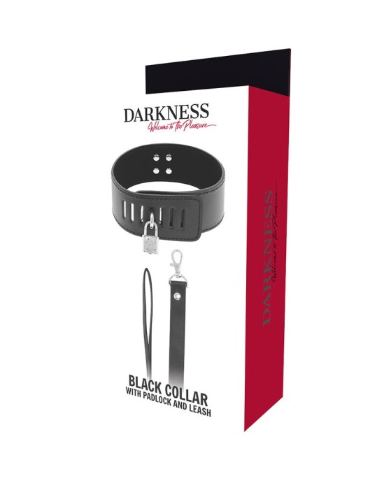 Darkness Bondage DARKNESS - BDSM COLLAR WITH BLACK LOCK