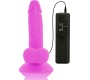 Diversia ELASTĪGS Vibrējošs Dildo 17 CM - violets