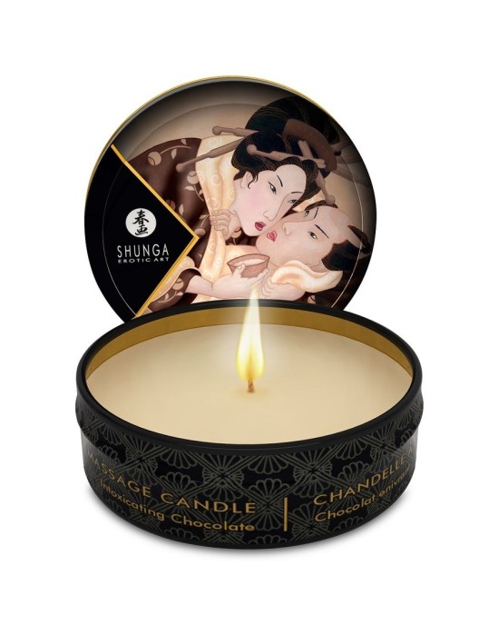 Shunga Candles SHUNGA - MINI GĪSTĪBA SVĒTĪBĀ ŠOKOLĀDES MASĀŽAS SVECE 30 ml