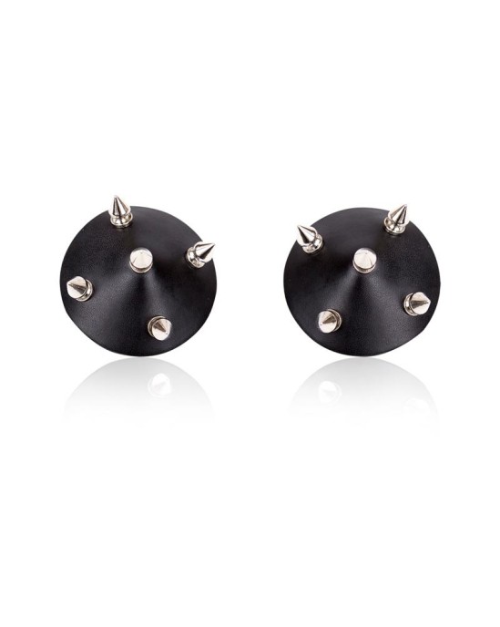 Latetobed Bdsm Line Nipple Covers with Spikes Black