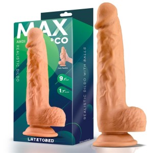 Max & Co Andi reālistisks dildo ar sēkliniekiem 9.1 miesu