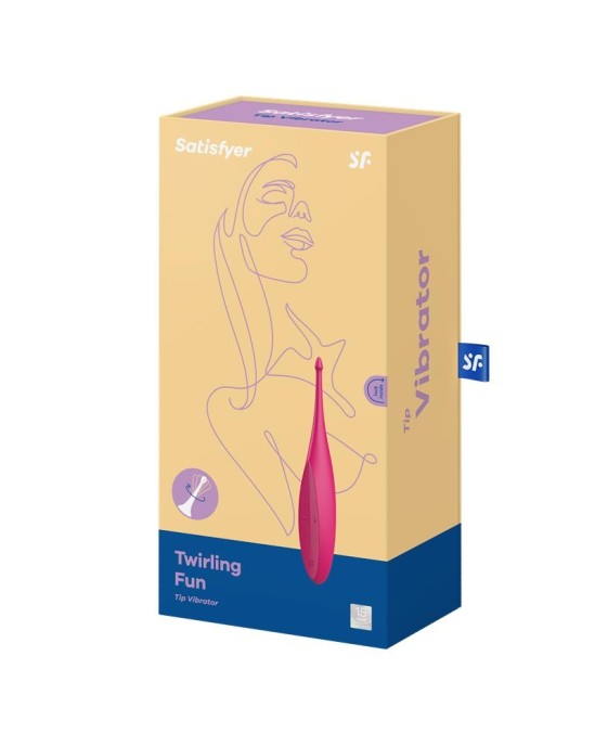 Satisfyer Twirling Fun Tip Vibrator Silicone USB Pink