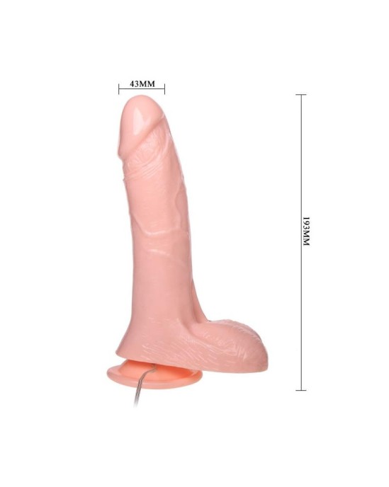 Baile Dildo ar sūkņa mīkstumu